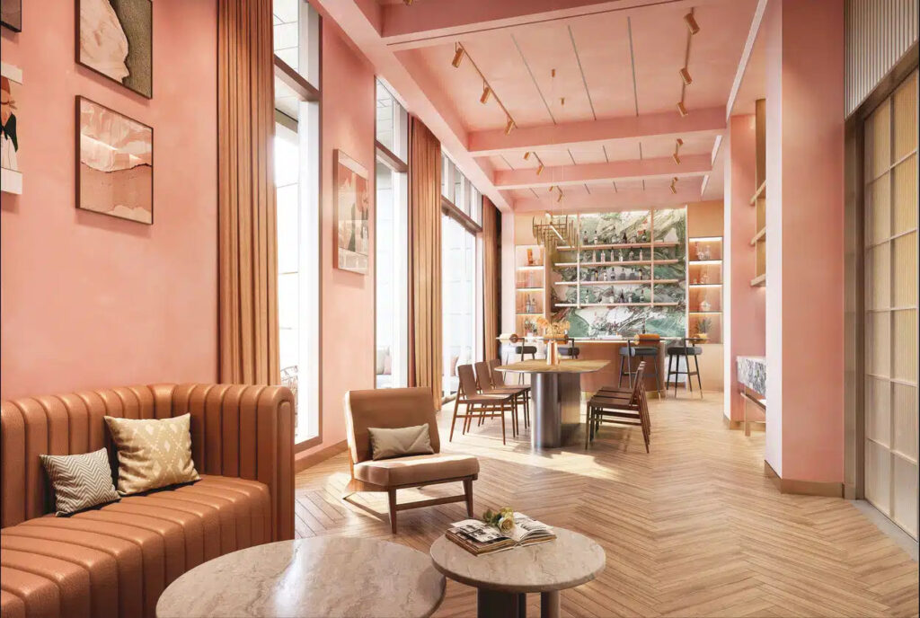 柏景峰 One Park Place 住客閱讀及共享空間設計 現代舒適會所環境