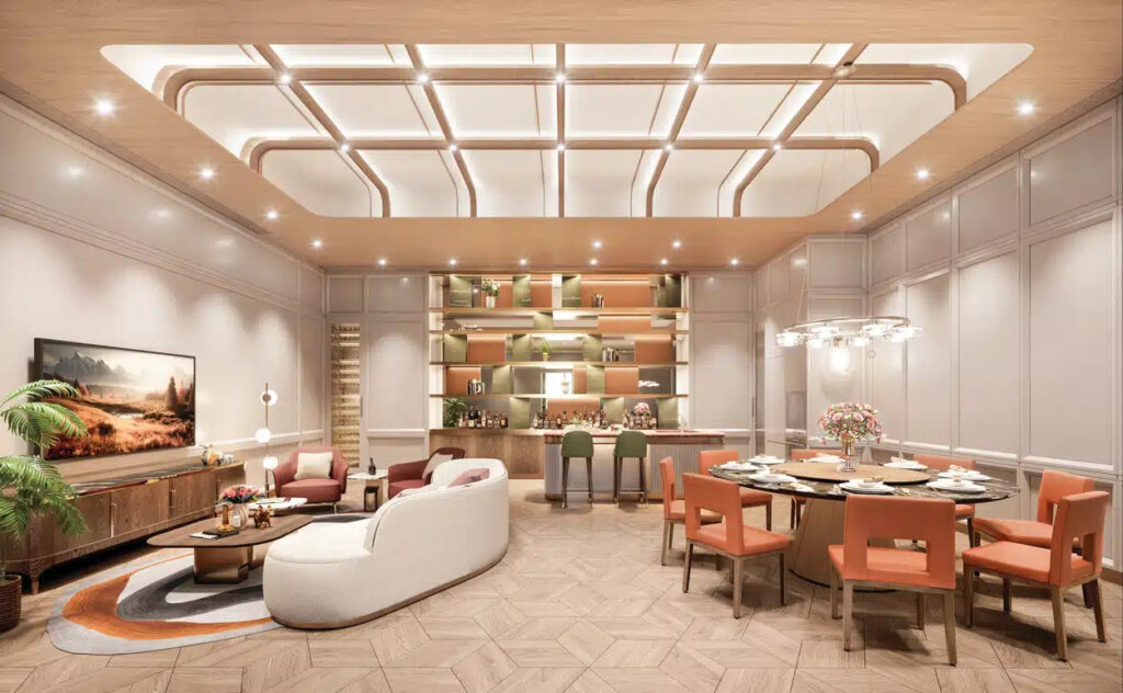 柏景峰 One Park Place 會所宴會廳與聚會空間 豪華私人社交場所