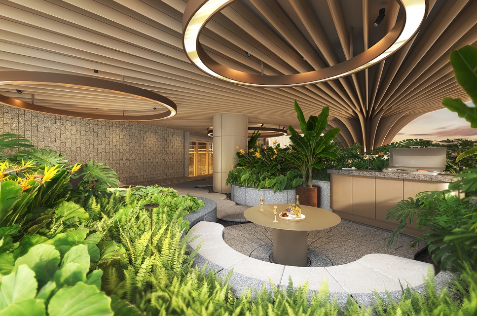 HIGHWOOD 住客會所戶外休閒區 綠化環境與共享空間設計