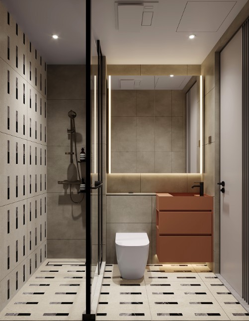 HIGHWOOD 浴室設計 乾濕分離淋浴間與現代洗手間裝修