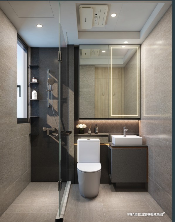 映居 Foto+ 浴室設計 玻璃淋浴間與現代簡約洗手間配置