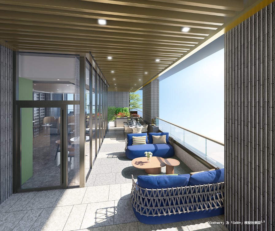 映居 Foto+ 戶外平台花園及休憩空間設計 住客休閒區域