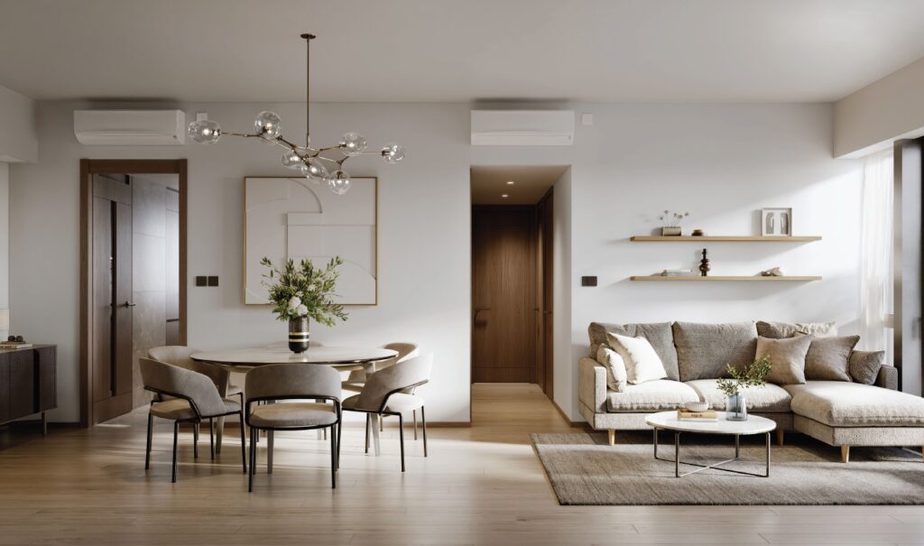 海德園第1期 The Headland Residences Phase 1 寬敞客廳及飯廳空間設計 自然採光住宅單位