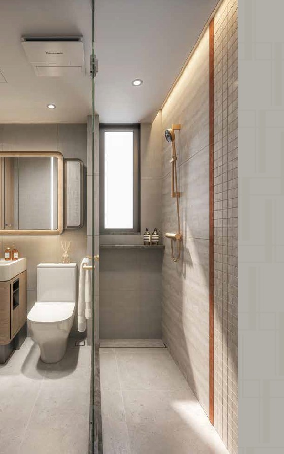 瑜意 Zendo House 示範單位浴室設計 玻璃淋浴間與酒店式衛浴空間