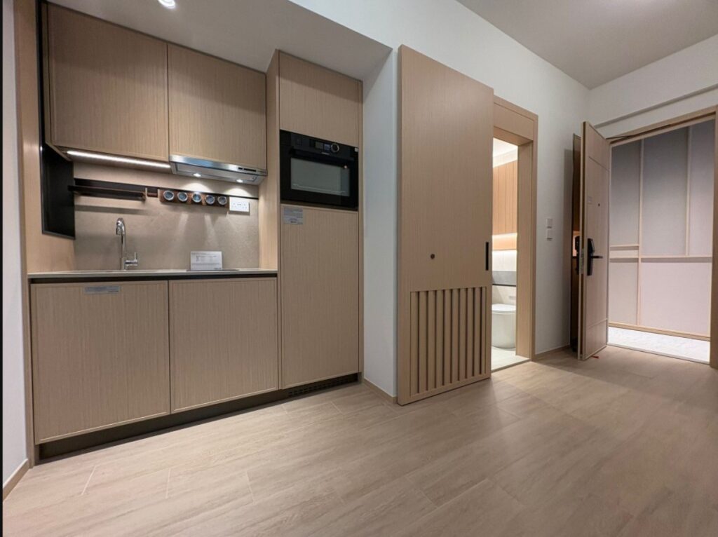 薈淳 CONNEXT 細單位室內間隔設計 客飯廳與廚房一體化空間