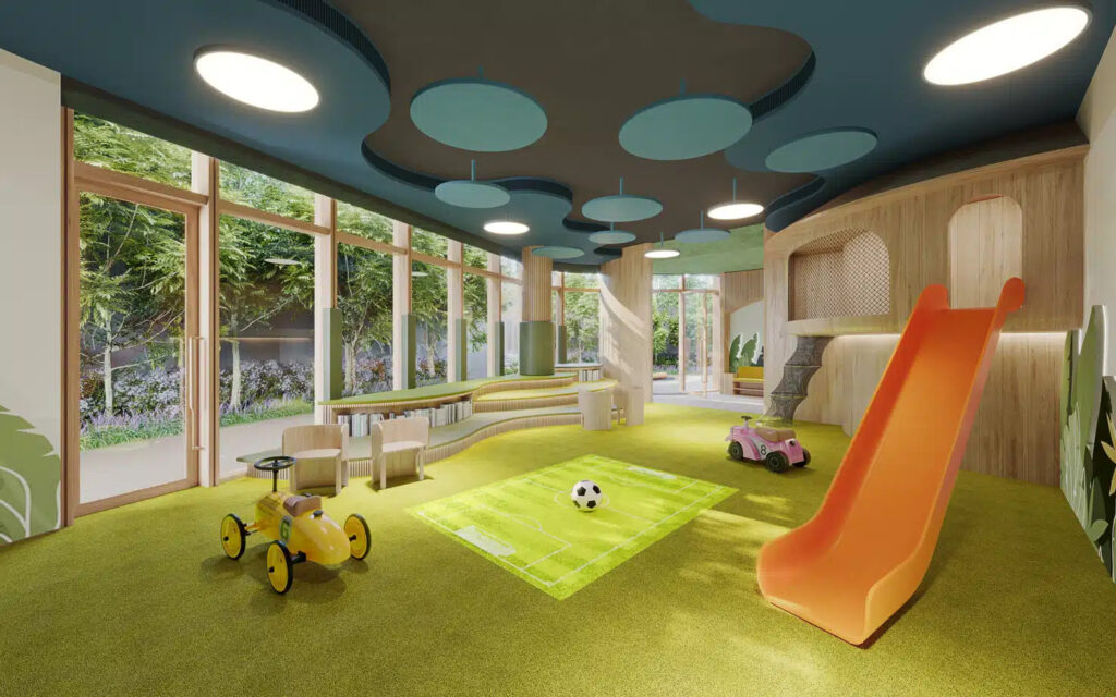 雲向 Cloudview 兒童遊樂室設施設計 室內滑梯與親子活動空間