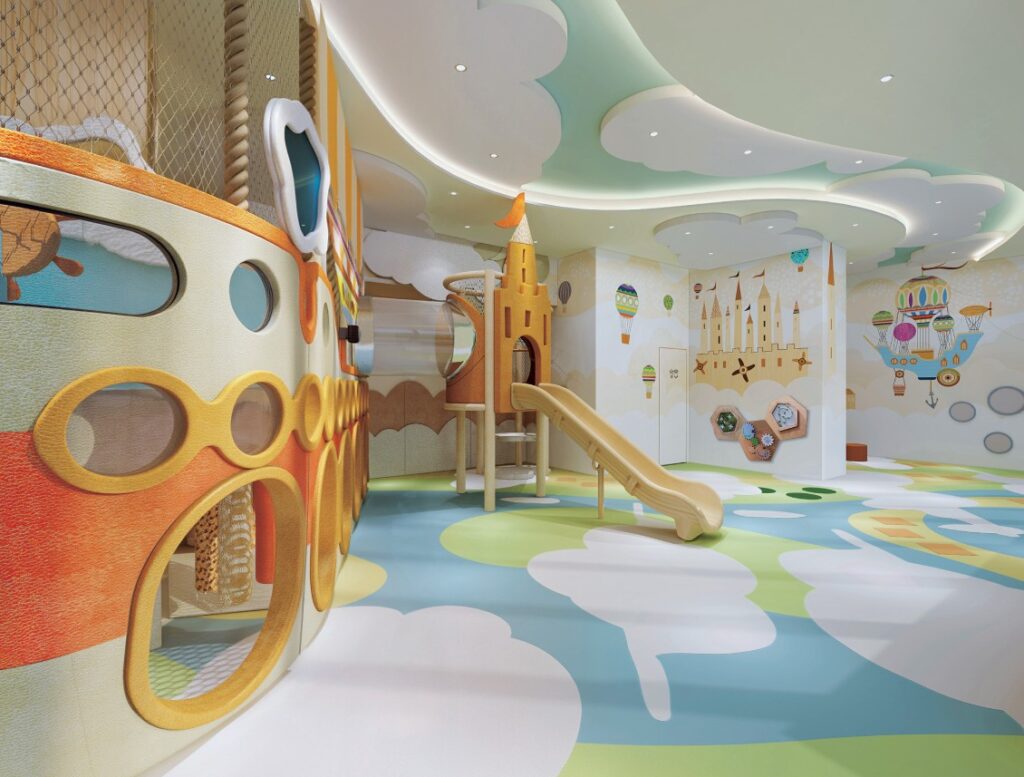 首匯 Chester 兒童遊樂室設施 室內滑梯及親子活動空間設計